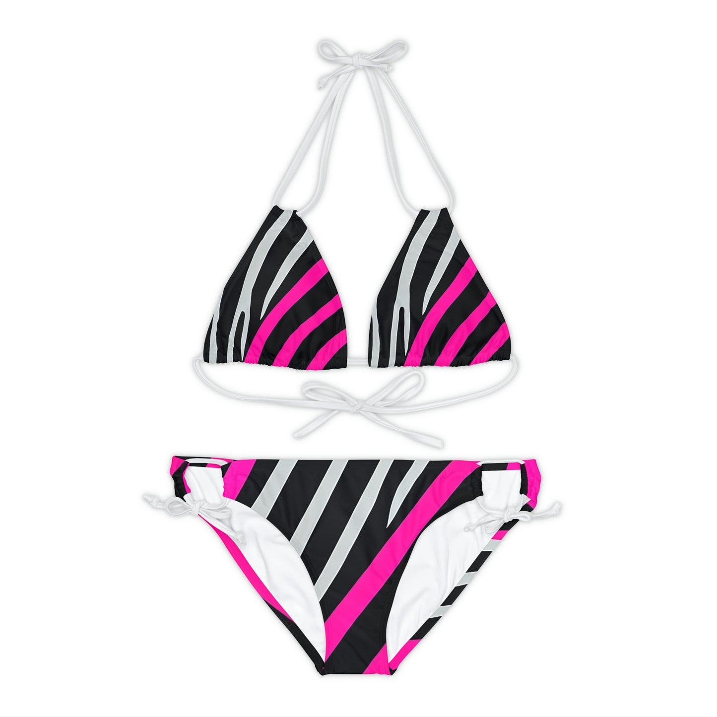 EzPanda™ Neon Safari Stripes: Strappy Bikini Set