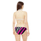 EzPanda™ Neon Safari Stripes: Strappy Bikini Set