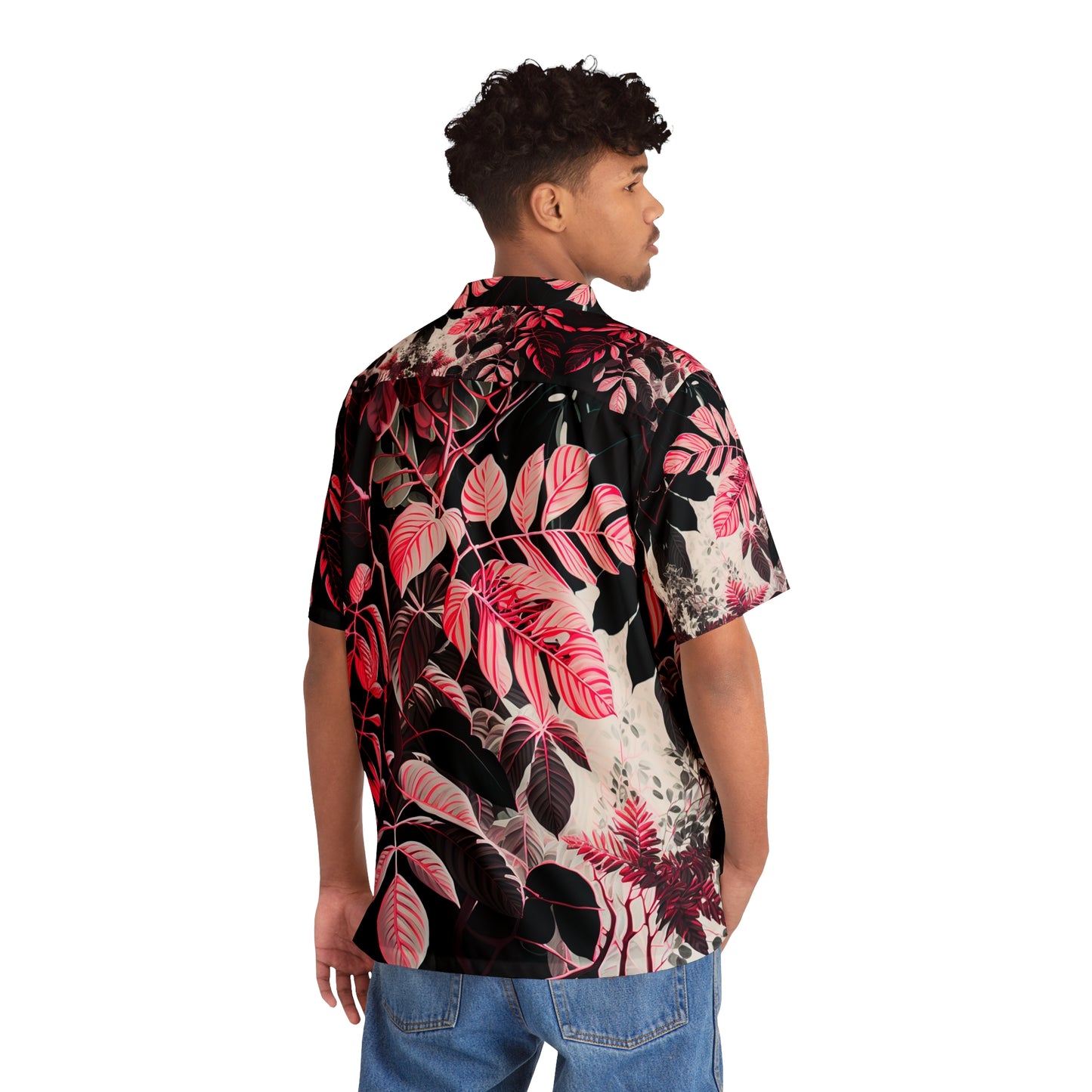 EzPanda™ Neon Jungle Canopy: Men's Hawaiian Shirt