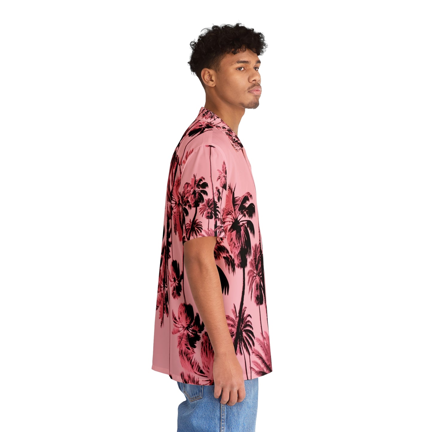 EzPanda™ Pink Paradise: Men's Hawaiian Shirt