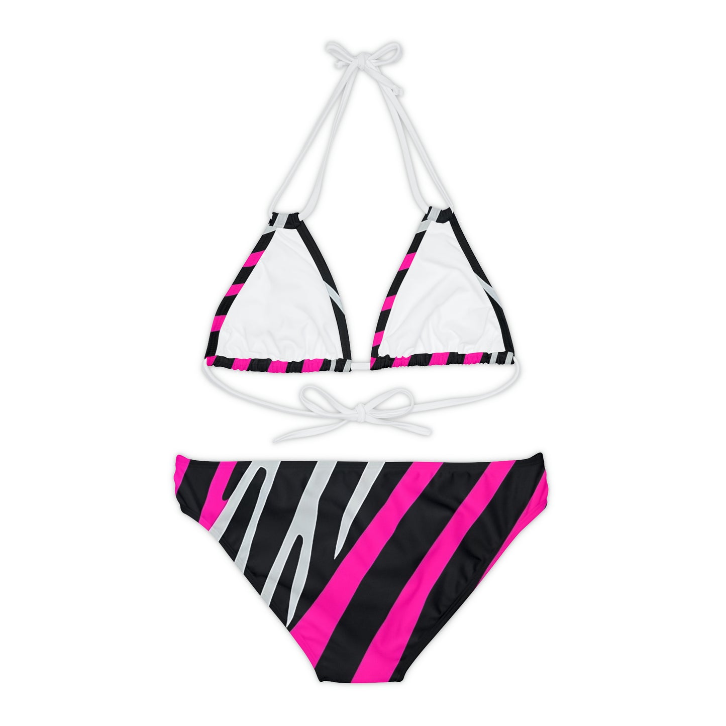 EzPanda™ Neon Safari Stripes: Strappy Bikini Set