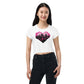 EzPanda™ Pulse: Graffiti-Style Heartbeat Women's Crop Tee