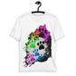 EzPanda™ Men's Neon Pink Paw Parade - Stylish Watercolor Print Tee