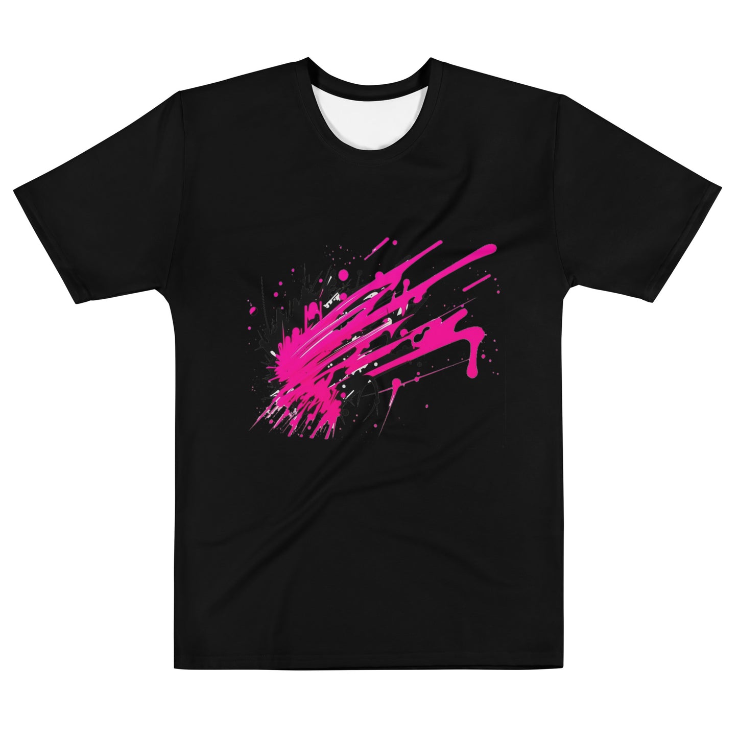 EzPanda™  Neon Men's Wave: Graffiti-Style Power Surge Graphic Tee