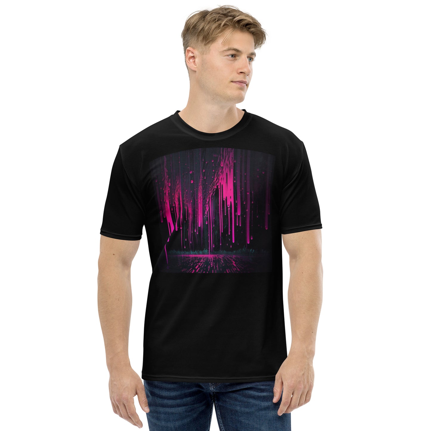 EzPanda™ Neon Rain Spectrum: Men's Graphic Tee