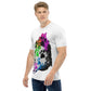 EzPanda™ Men's Neon Pink Paw Parade - Stylish Watercolor Print Tee