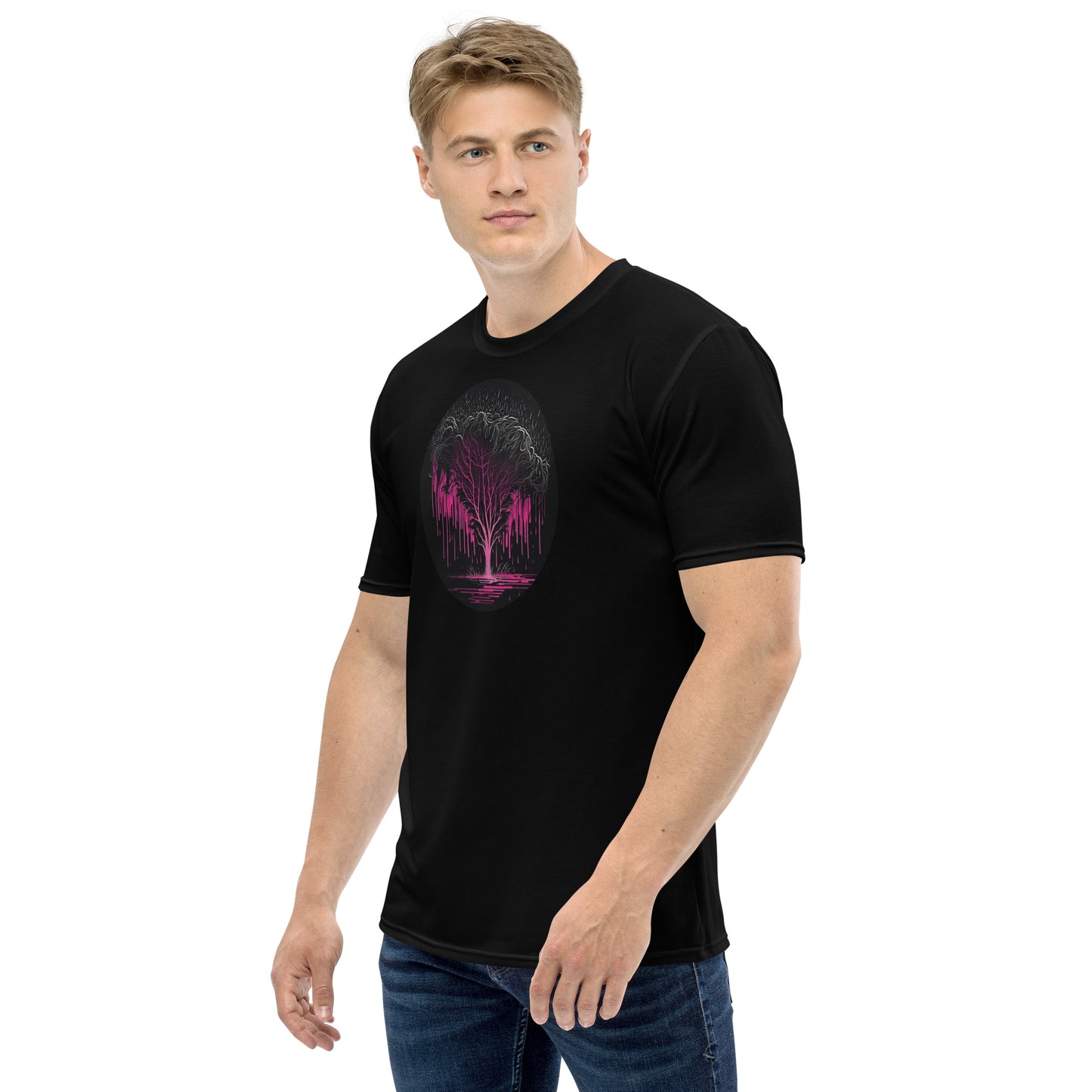 EzPanda™ Neon Jungle Rainfall: Men's Graphic Tee