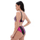 EzPanda™ Neon Barcode: High-Waisted Bikini