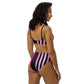 EzPanda™ Neon Barcode: High-Waisted Bikini