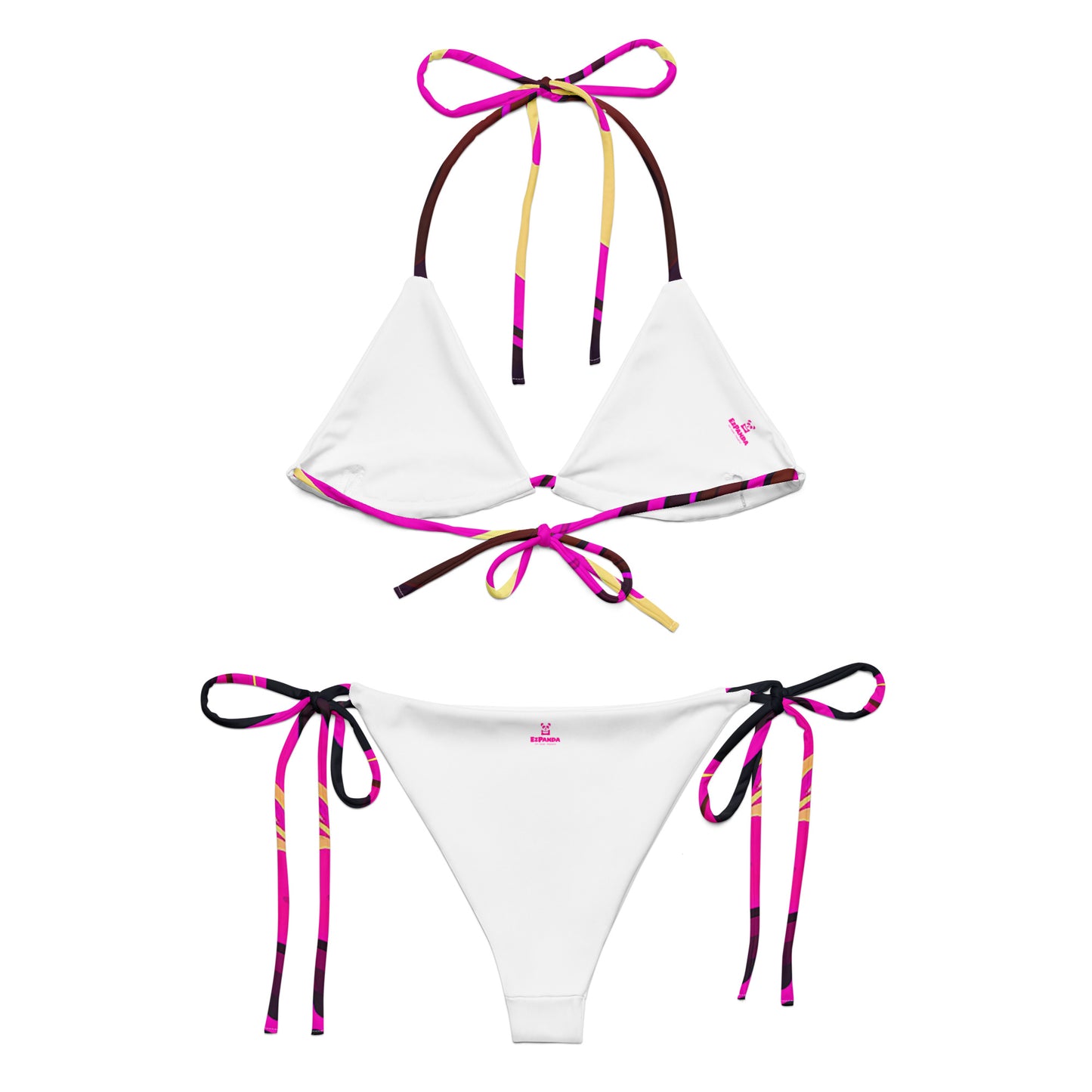 EzPanda™ Digital Euphoria: Neon Pink Two-Piece Bikini