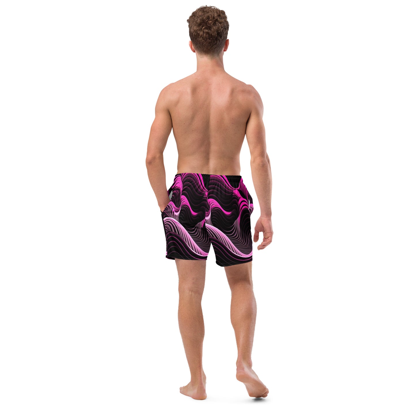 EzPanda™ Emotion Waves: Men's Swim Trunks