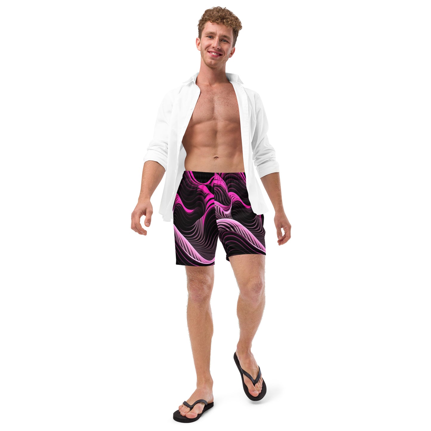 EzPanda™ Emotion Waves: Men's Swim Trunks