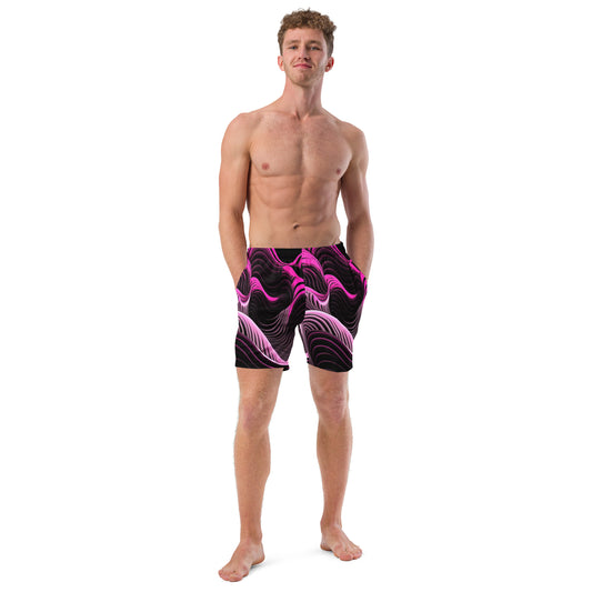 EzPanda™ Emotion Waves: Men's Swim Trunks