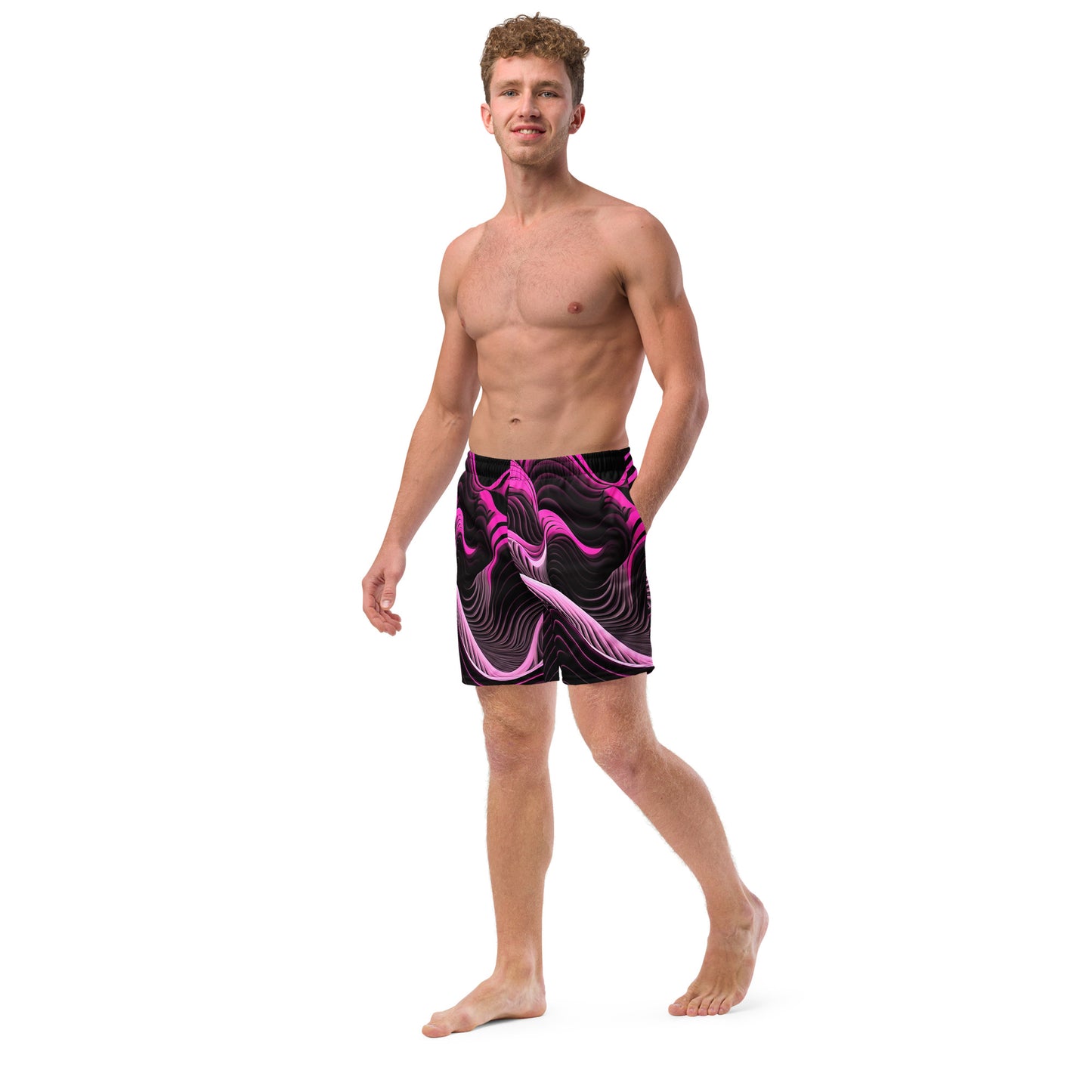 EzPanda™ Emotion Waves: Men's Swim Trunks