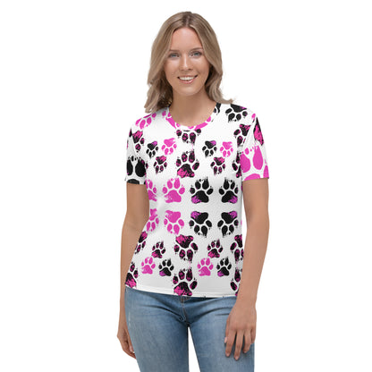 EzPanda™ Neon Paw Parade: Women's Graphic Tee