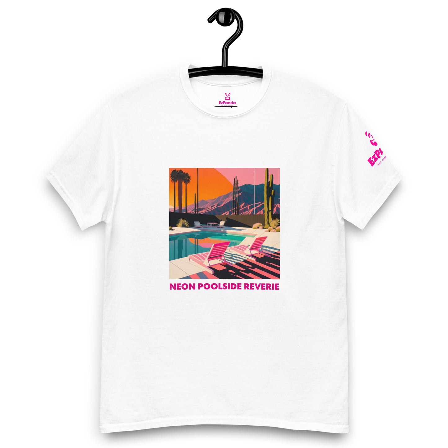 EzPanda™ Neon Poolside Reverie: Men's Graphic Tee