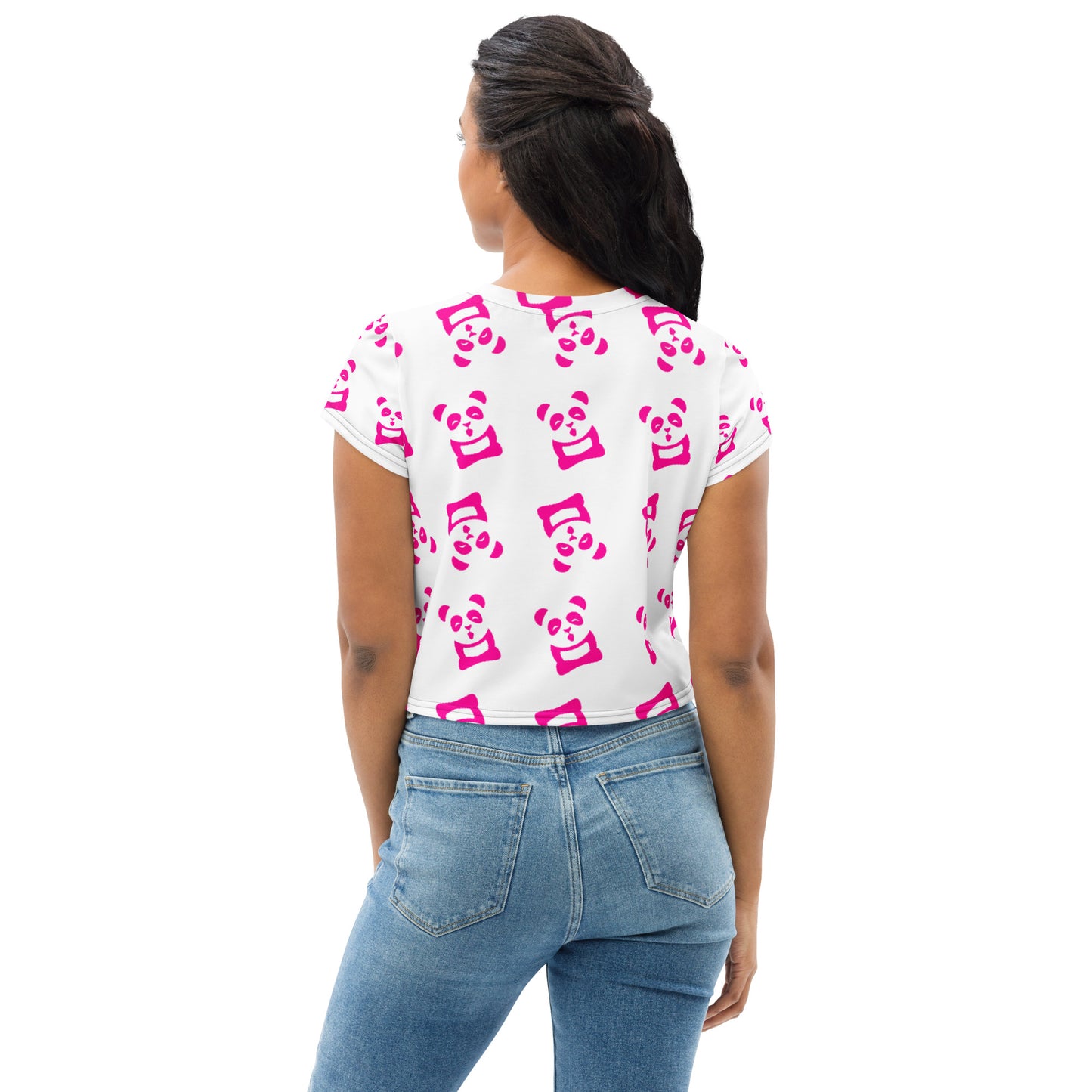 EzPanda™ Women's All-Over Tohpoh™ Print Crop Tee