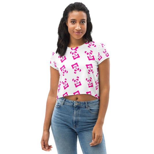 EzPanda™ Women's All-Over Tohpoh™ Print Crop Tee