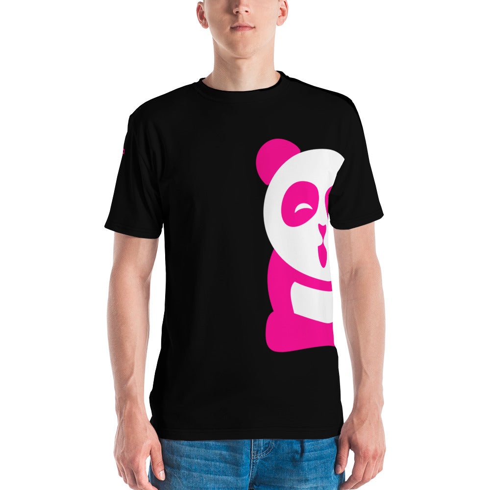 EzPanda™ Unisex Crew Neck T-Shirt (Original Half Logo - Black)