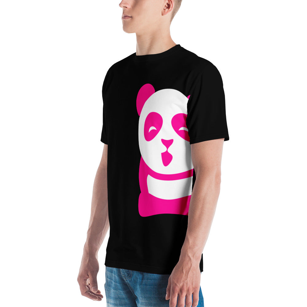 EzPanda™ Unisex Crew Neck T-Shirt (Original Half Logo - Black)