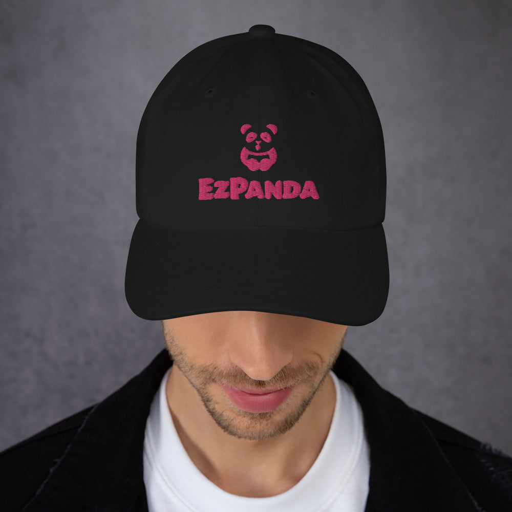 EzPanda™ Classic Baseball Cap (Alternate Logo + Name - Transparent Pink)