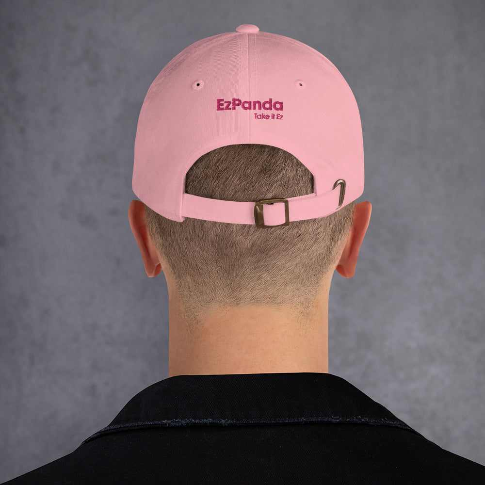 EzPanda™ Classic Baseball Cap (Alternate Logo + Name - Transparent Pink)