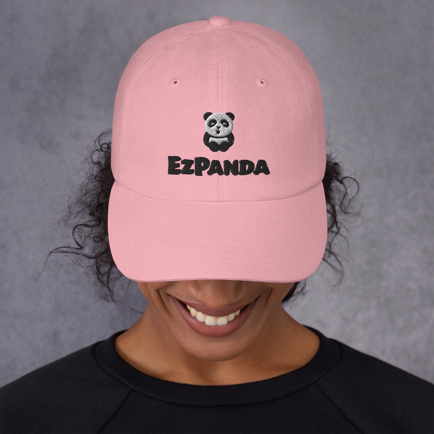 EzPanda™ Classic Baseball Cap (Alternate Logo + Name - Black)