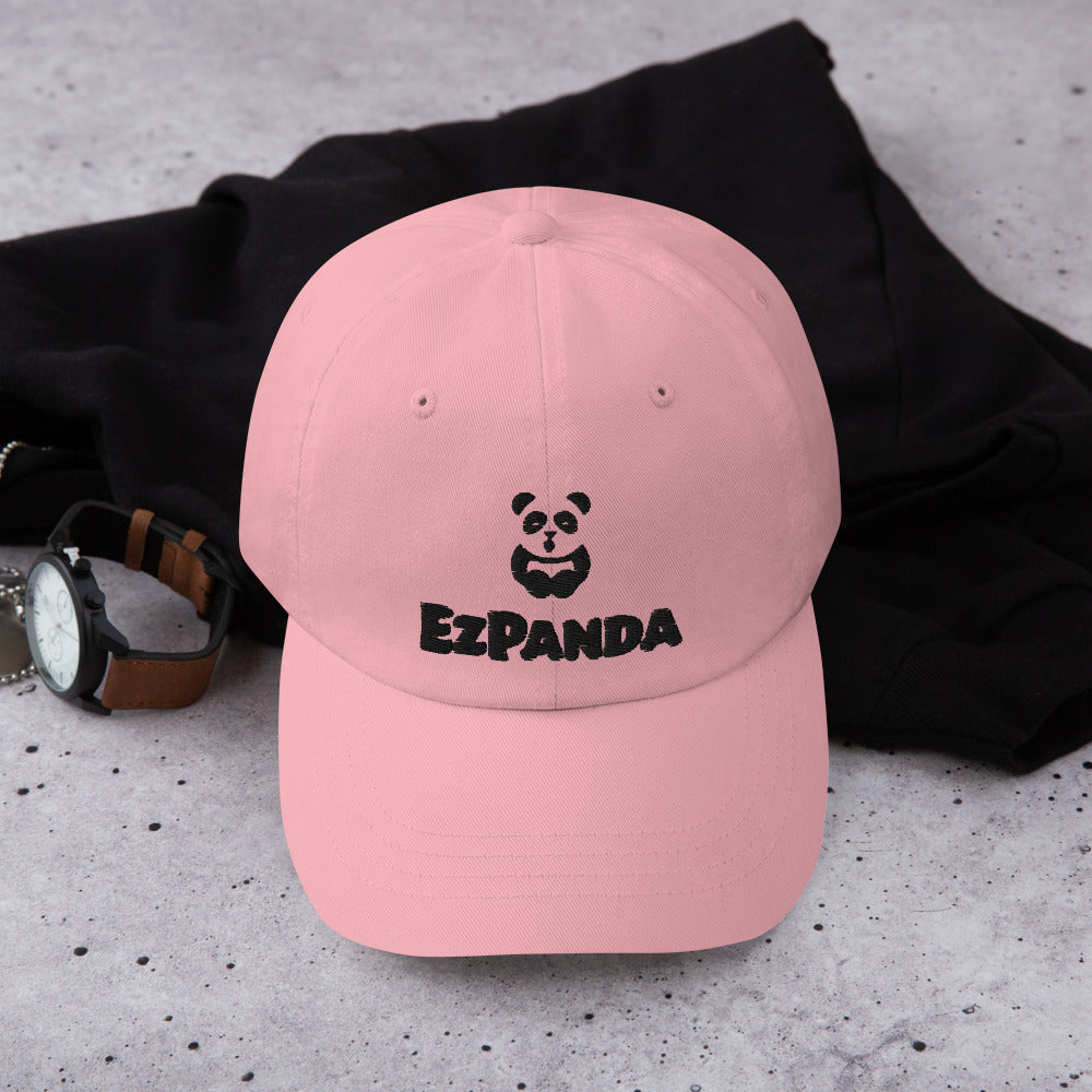 EzPanda™ Classic Baseball Cap (Alternate Logo + Name - Transparent Black)