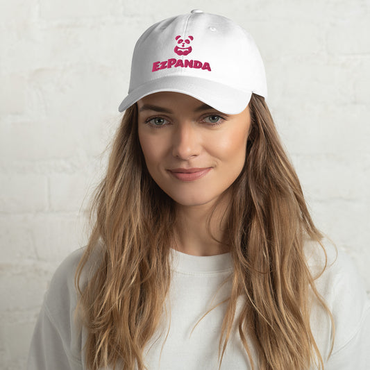 EzPanda™ Classic Baseball Cap (Alternate Logo + Name - Transparent Pink)