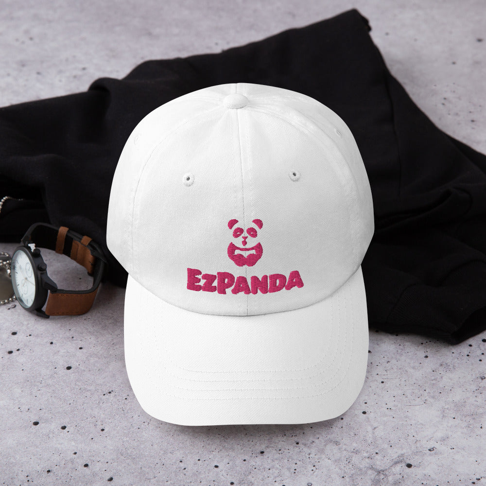 EzPanda™ Classic Baseball Cap (Alternate Logo + Name - Transparent Pink)