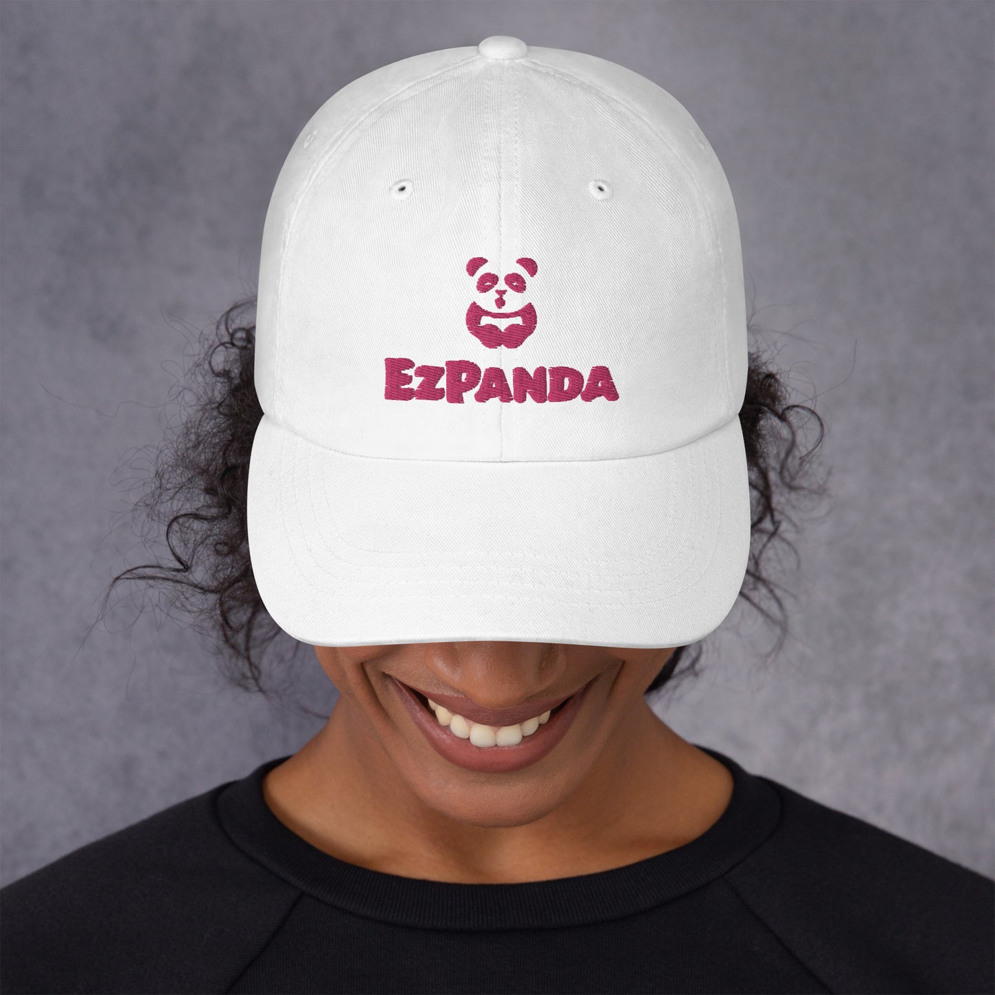 EzPanda™ Classic Baseball Cap (Alternate Logo + Name - Transparent Pink)