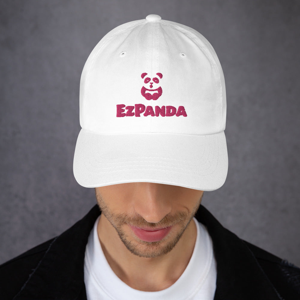 EzPanda™ Classic Baseball Cap (Alternate Logo + Name - Transparent Pink)