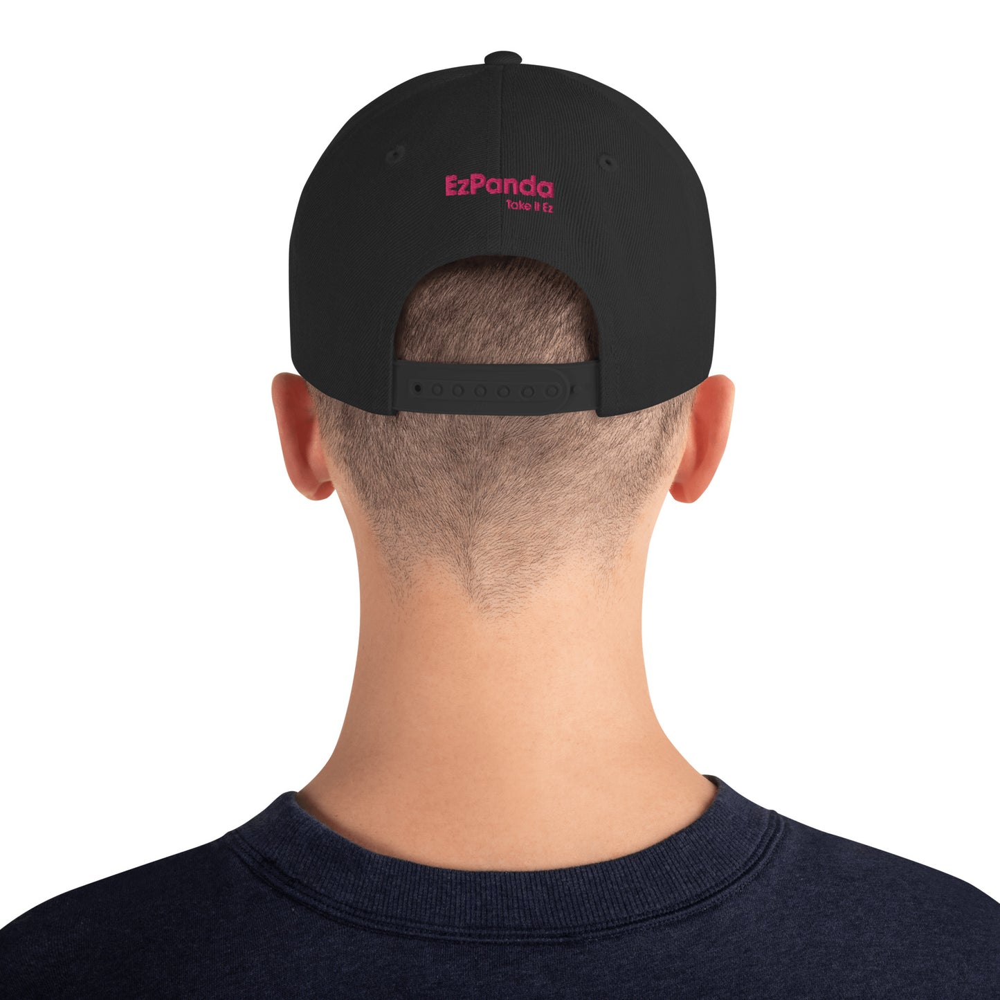 EzPanda™ Classic Snapback Hat (Alternate Logo - Transparent Pink - 3D Puff)