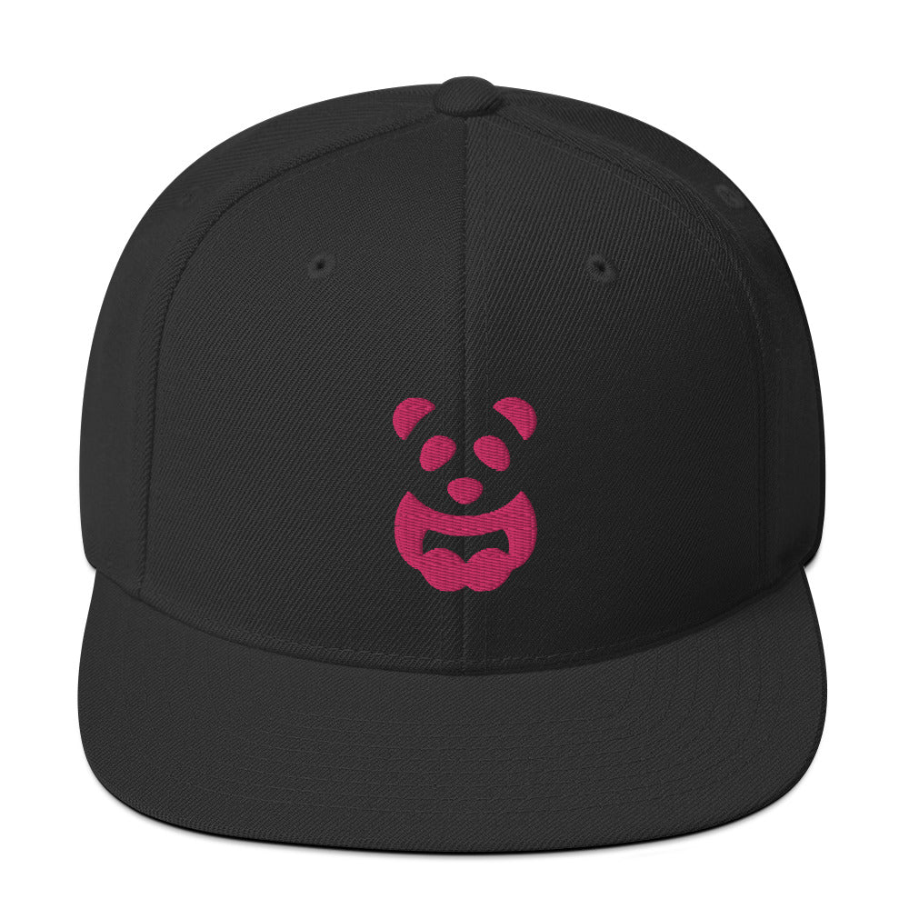 EzPanda™ Classic Snapback Hat (Alternate Logo - Transparent Pink - 3D Puff)