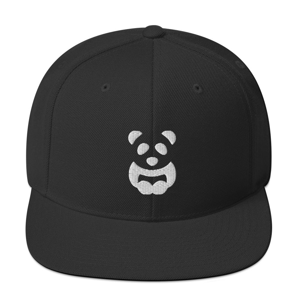 EzPanda™ Classic Snapback Hat (Alternate Logo - Transparent White - 3D Puff)