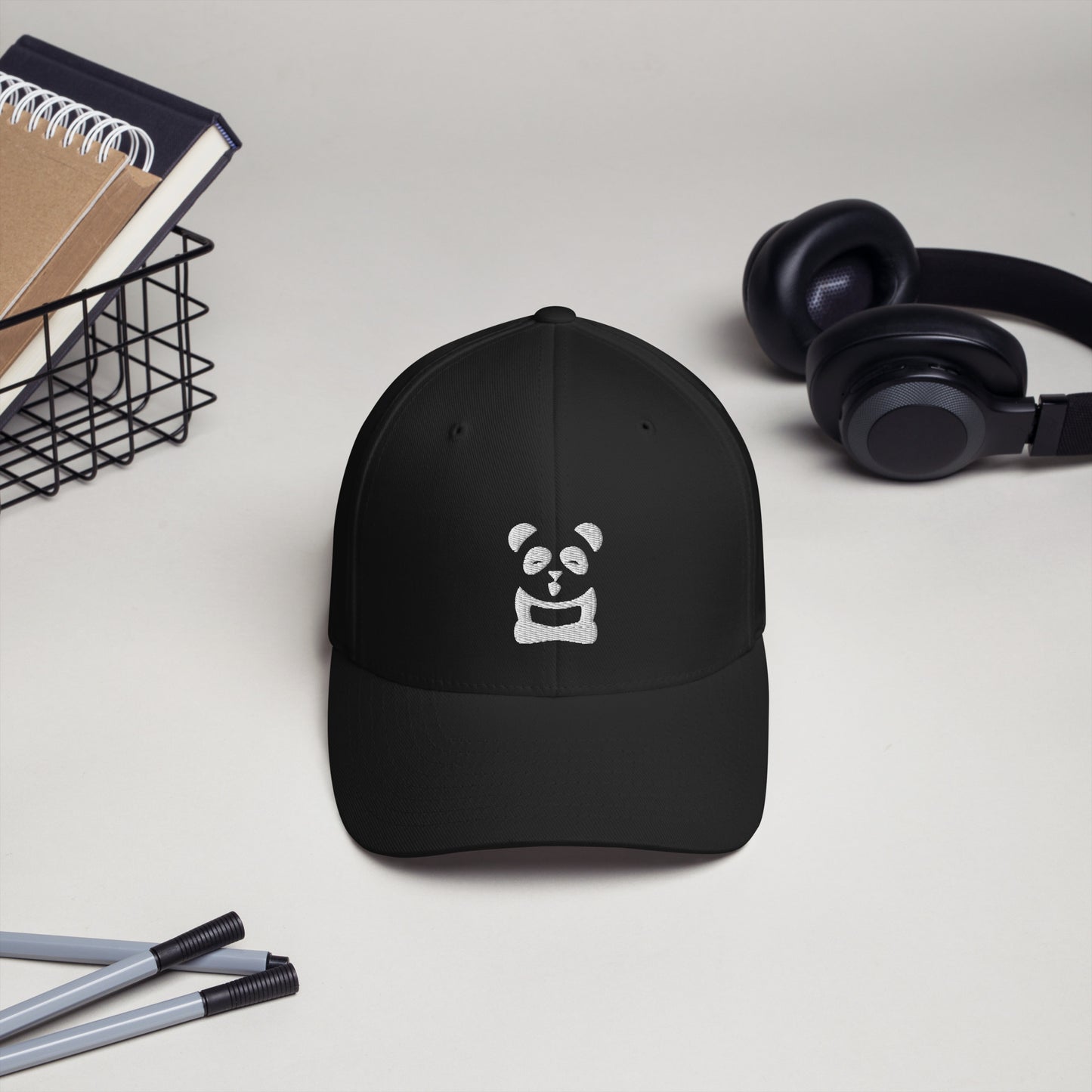 EzPanda™ Classic Closed-Back Cap (Original Logo - Transparent White)