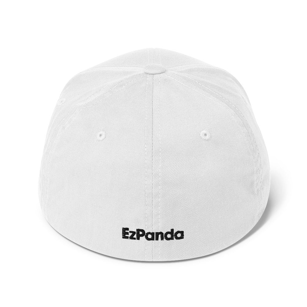 EzPanda™ Classic Closed-Back Cap (Original Logo - Black and White)