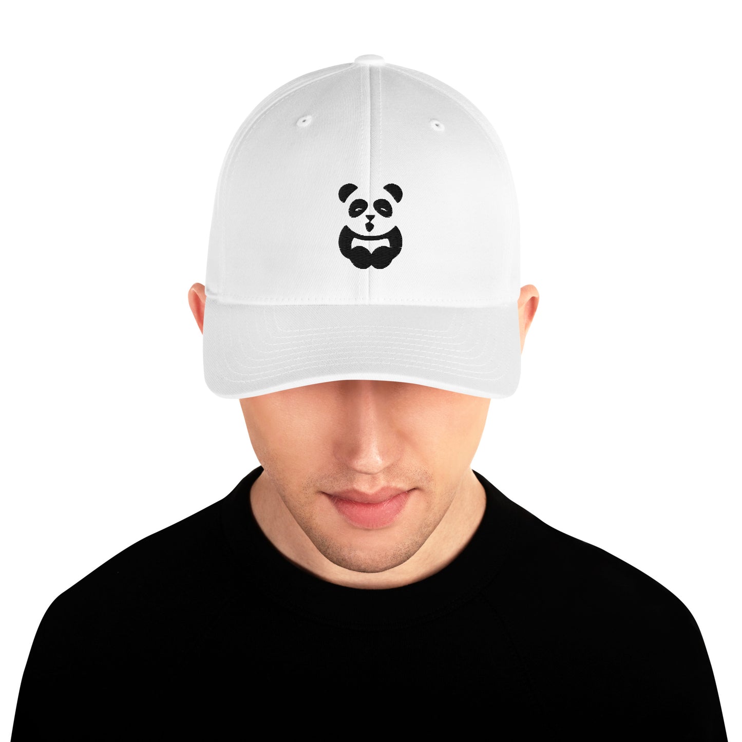 EzPanda™ Classic Closed-Back Cap (Alternate Logo - Black and White)