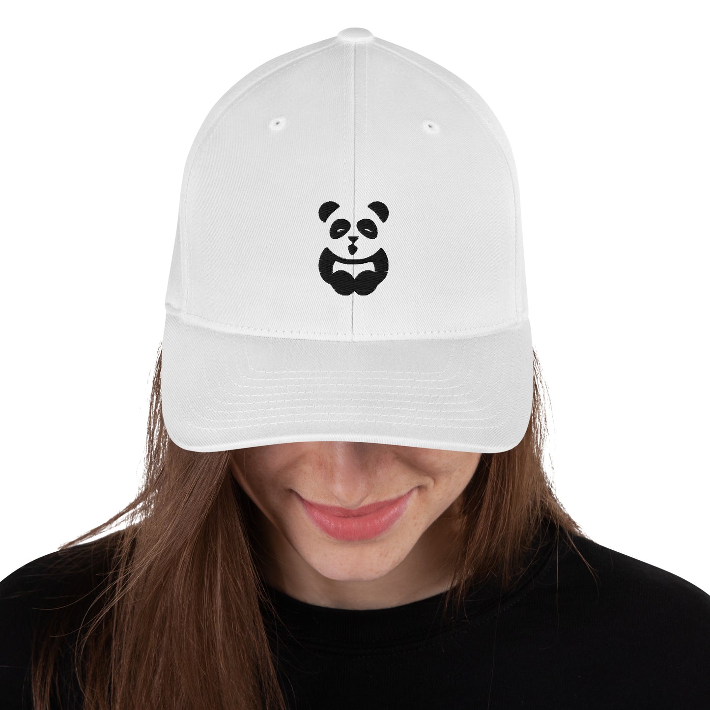 EzPanda™ Classic Closed-Back Cap (Alternate Logo - Black and White)