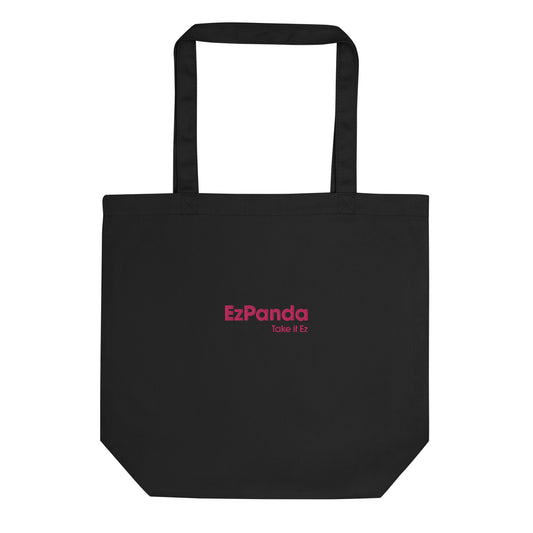 EzPanda™ Eco-Friendly Tote Bag (Original Name Logo + Slogan)