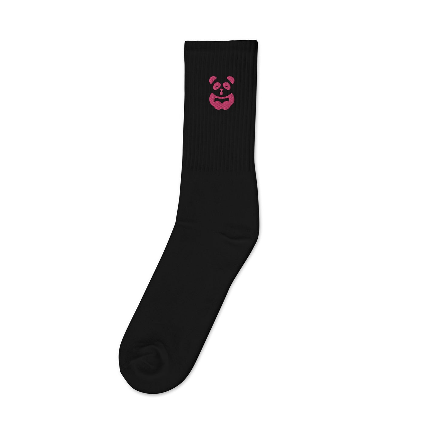 EzPanda™ Classic Crew Socks (Alternate Logo - Transparent Pink)