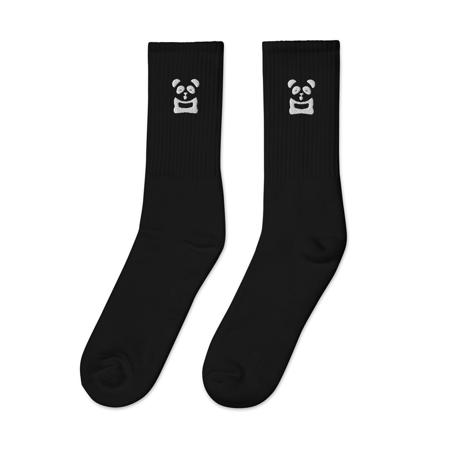 EzPanda™ Classic Crew Socks (Original Logo - Transparent White)