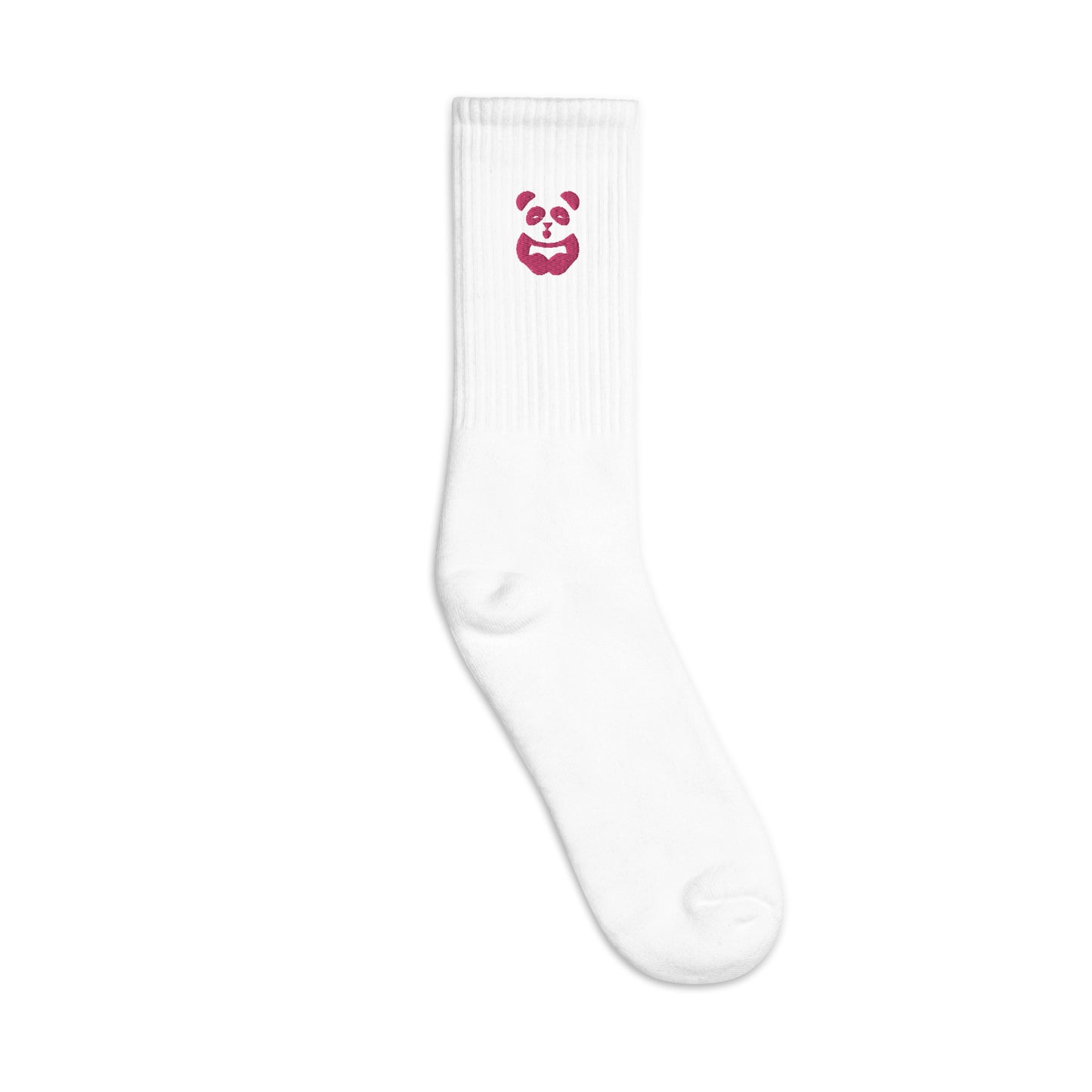 EzPanda™ Classic Crew Socks (Original Logo - Transparent Pink)