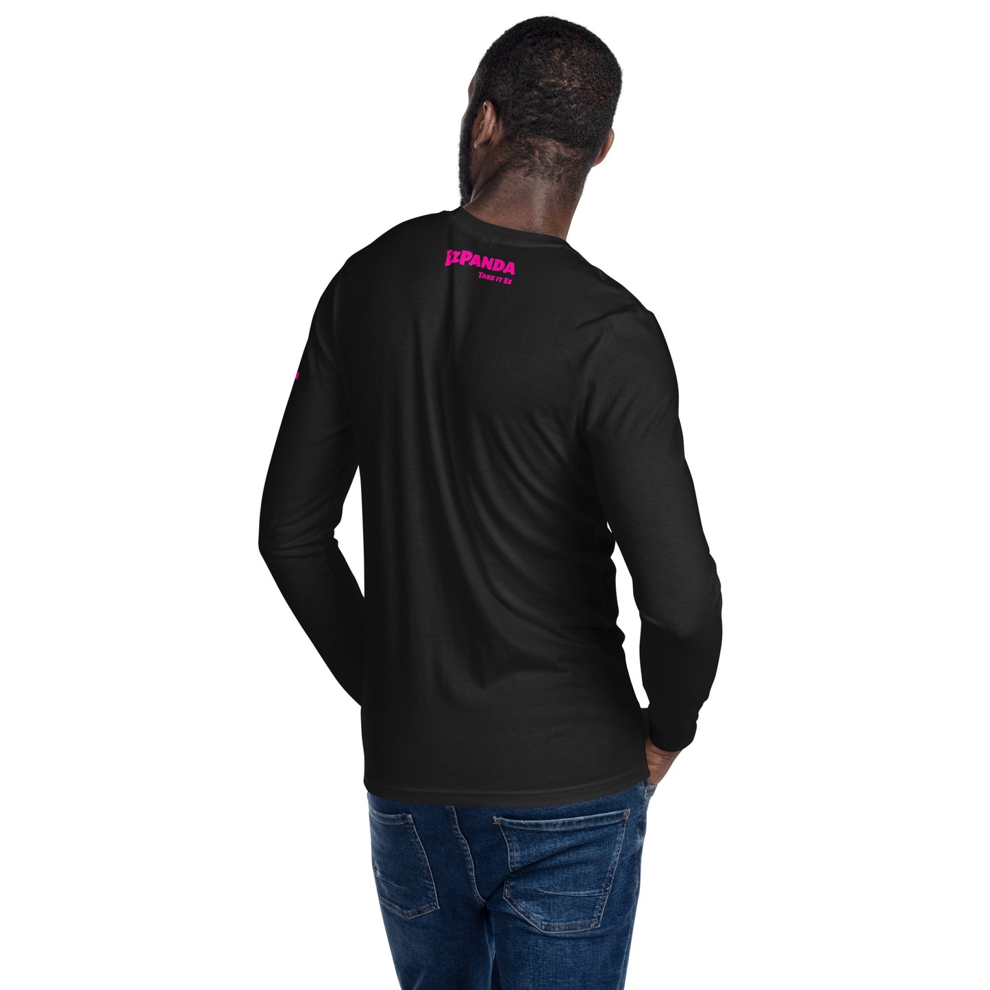 EzPanda™ Men's Long Sleeve Fitted Crew Shirt (Take it Ez)