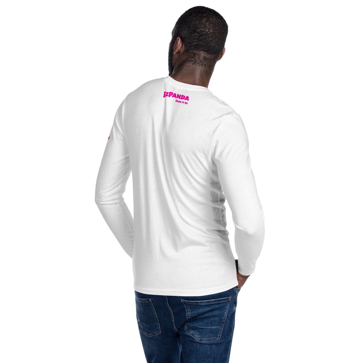 EzPanda™ Men's Long Sleeve Fitted Crew Shirt (Take it Ez)