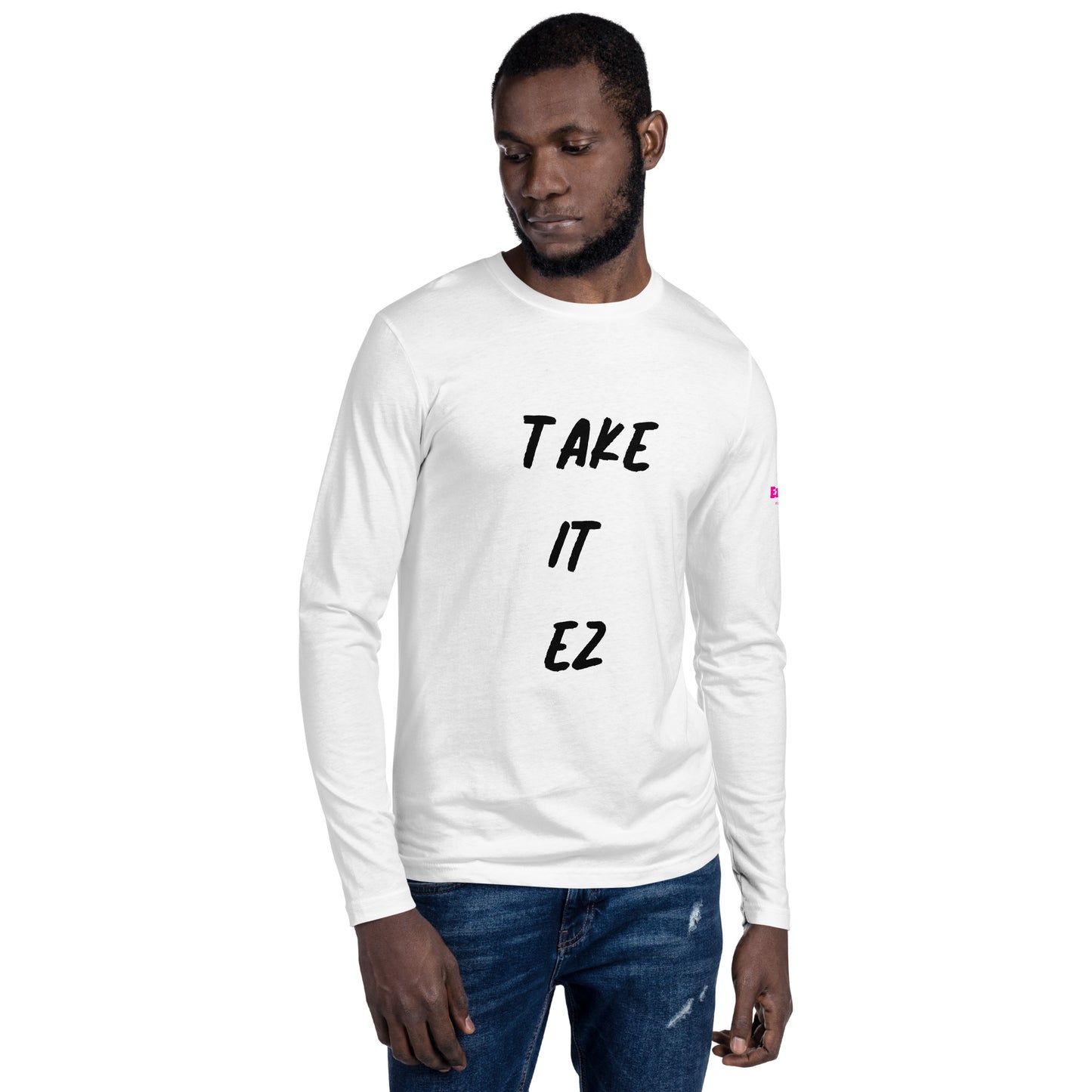 EzPanda™ Men's Long Sleeve Fitted Crew Shirt (Take it Ez)