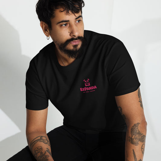 EzPanda™ Men's Premium Oversized T-Shirt (Original Logo + Name - Transparent Pink - Toronto)