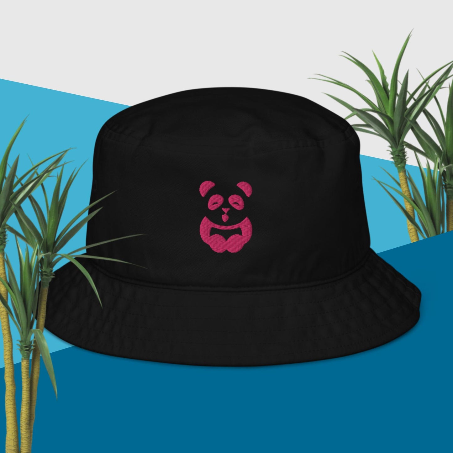 EzPanda™ Classic Eco-Friendly Bucket Hat (Alternate Logo - Transparent Pink)