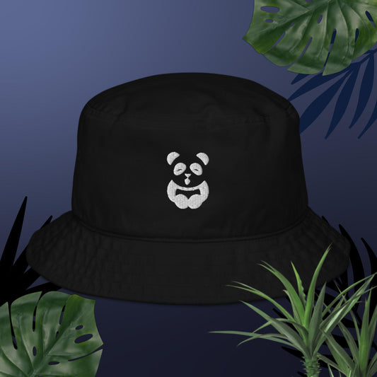 EzPanda™ Classic Eco-Friendly Bucket Hat (Alternate Logo - Transparent White)