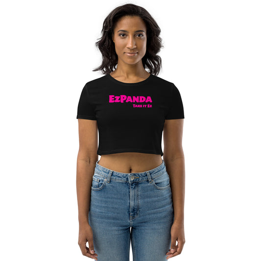 EzPanda™ Women's Organic Crop Top (Alternate Name + Tagline)